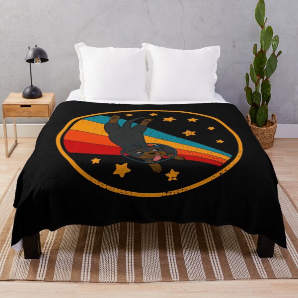 Item preview, Cute Vintage Black And Tan Coonhound Owner Retro Dog In Space designed and sold by JokeGysen.