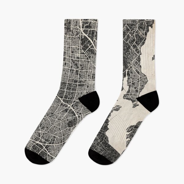 Item preview, Garland map Texas Ink lines designed and sold by InkMaps.