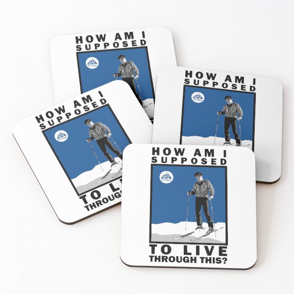 Item preview, How am I supposed to live - lane meyer blue poster designed and sold by HyattCecelia.