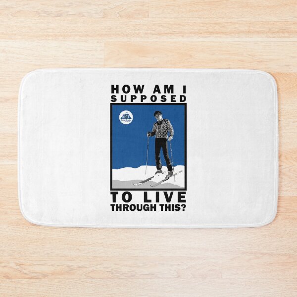 Item preview, How am I supposed to live - lane meyer blue poster designed and sold by HyattCecelia.