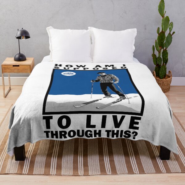 Item preview, How am I supposed to live - lane meyer blue poster designed and sold by HyattCecelia.