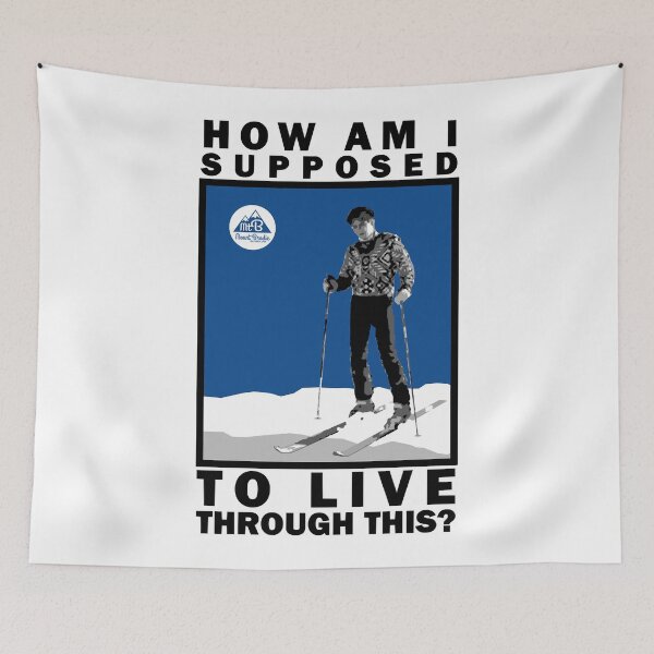 Item preview, How am I supposed to live - lane meyer blue poster designed and sold by HyattCecelia.