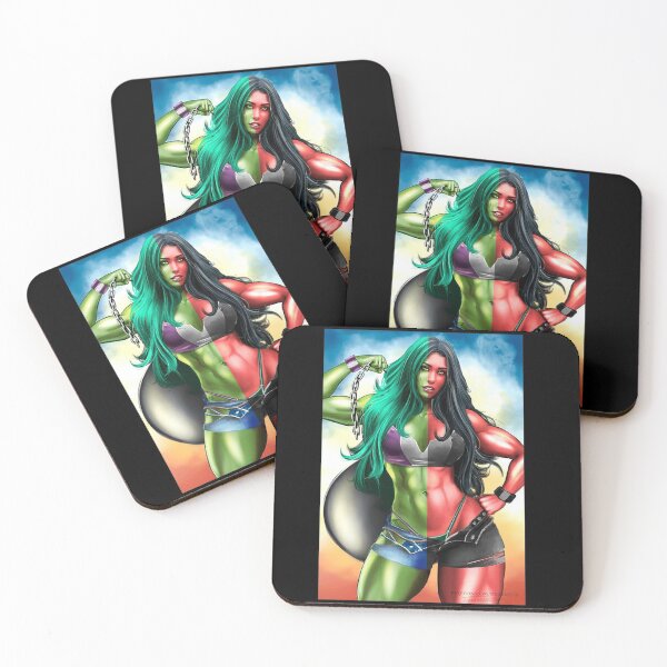 Item preview, She Hulk and She Hulk Red designed and sold by shopBLACK-HULK.