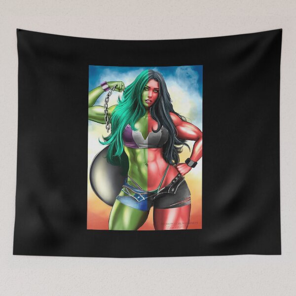Artikelvorschau, She Hulk und She Hulk Red entworfen und verkauft von shopBLACK-HULK.
