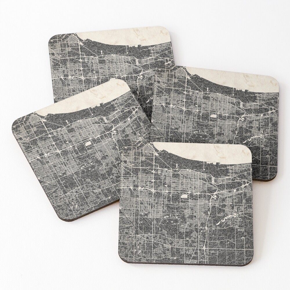 Item preview, Coasters (Set of 4) designed and sold by InkMaps.