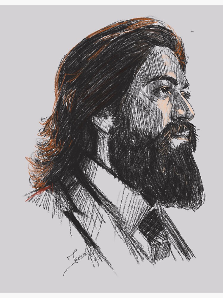 Adheera from KGF chapter2 artwork of duttsanjay  Made this drawing  almost a year agothis was the correct moment for this sketch  Instagram