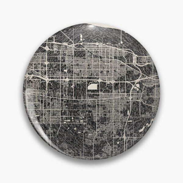 Aperçu de l'œuvre Gary map Indiana Ink lines 2 créée et vendue par InkMaps.
