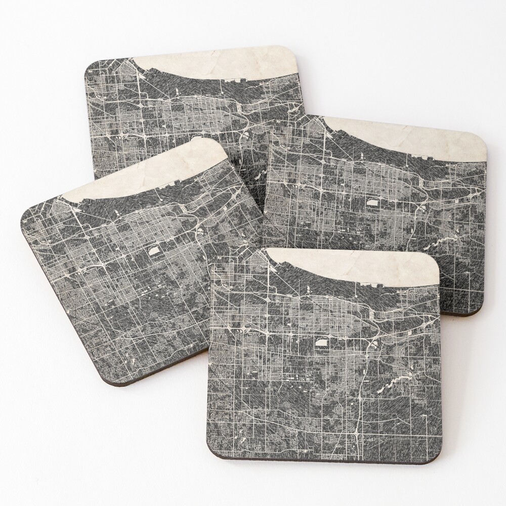 Item preview, Coasters (Set of 4) designed and sold by InkMaps.