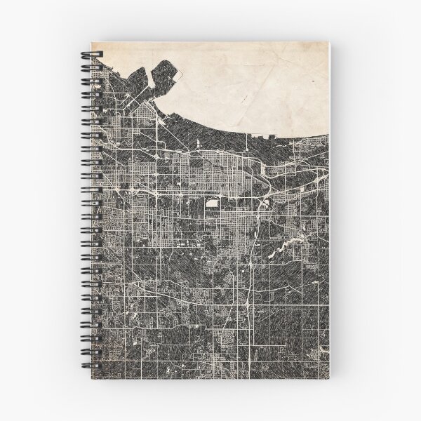 Item preview, Gary map Indiana Ink lines 2 designed and sold by InkMaps.