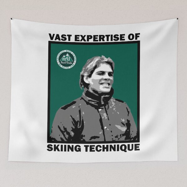 Item preview, Skiing technique - roy stalin green poster designed and sold by HyattCecelia.