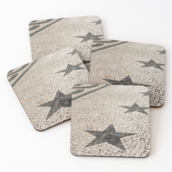 Item preview, Mosaic stars, black and white, cobblestones.  designed and sold by AylaHarbich.
