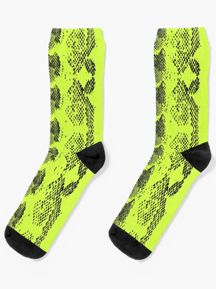 Neon Green Snake Print