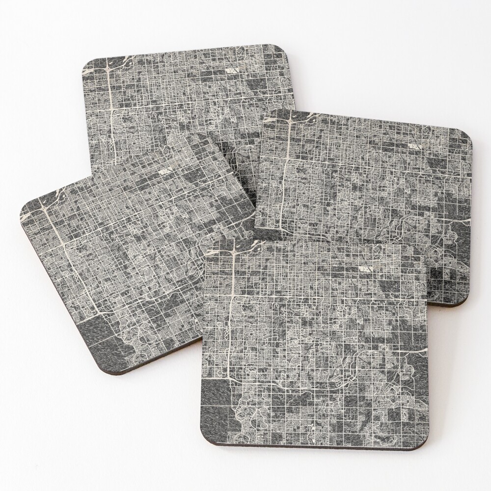 Item preview, Coasters (Set of 4) designed and sold by InkMaps.