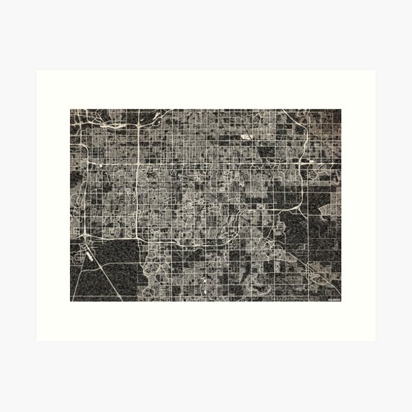 Item preview, Gilbert map Arizona Ink lines designed and sold by InkMaps.