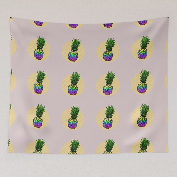 Item preview, Retro Yellow Pineapple Artwork  designed and sold by JooArtPrints  ★★★★★.