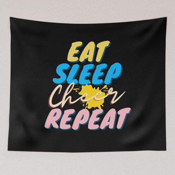 Item preview, Eat Sleep Cheer Repeat designed and sold by i-longmanshop.