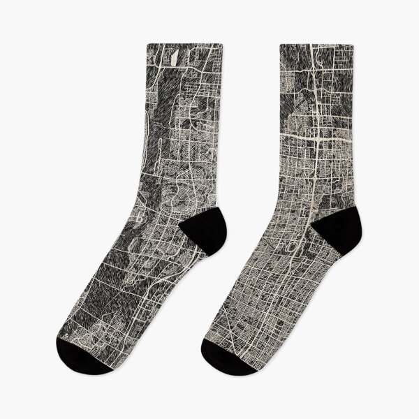 Item preview, Glendale map Arizona Ink lines 2 designed and sold by InkMaps.