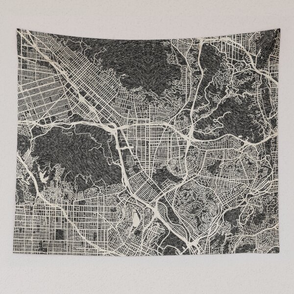 Item preview, Glendale map California ink lines designed and sold by InkMaps.