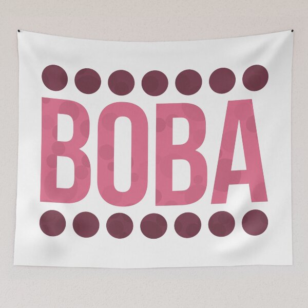 Item preview, Strawberry Boba Balls Typography designed and sold by John Uttley.