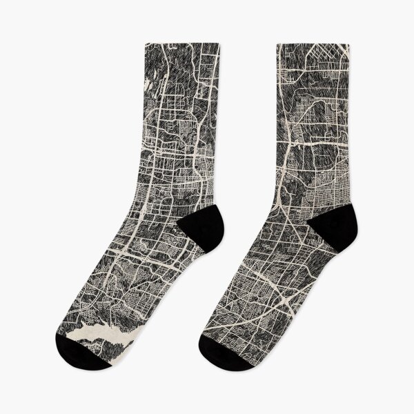 Item preview, Grand Prairie map Texas Ink lines 2 designed and sold by InkMaps.