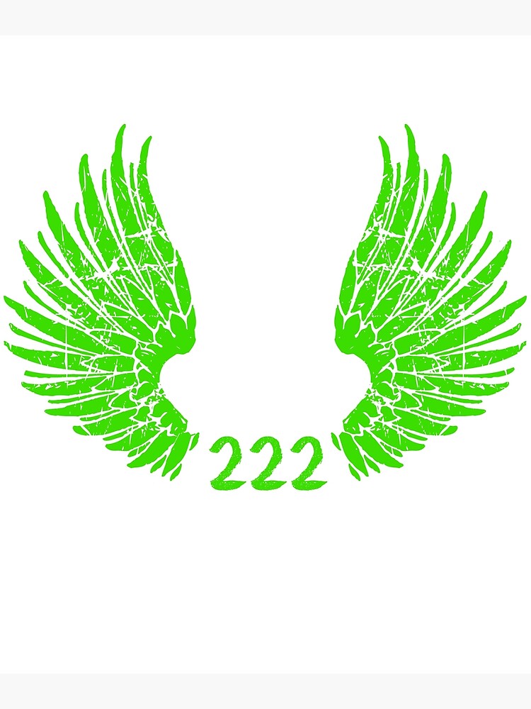 Disover 222 angel number green gift Premium Matte Vertical Poster