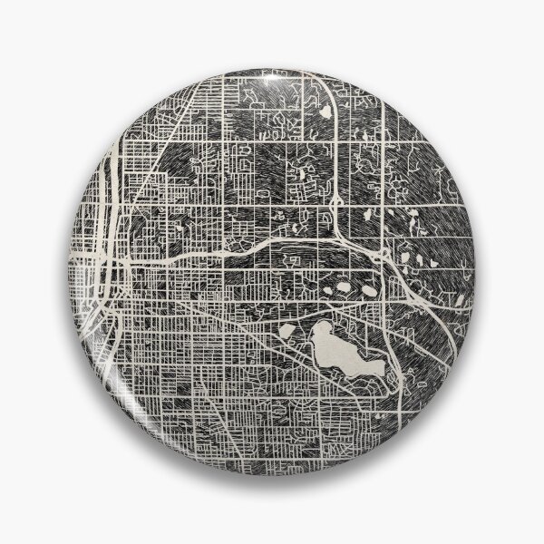 Item preview, Grand Rapids map Michigan Ink lines designed and sold by InkMaps.