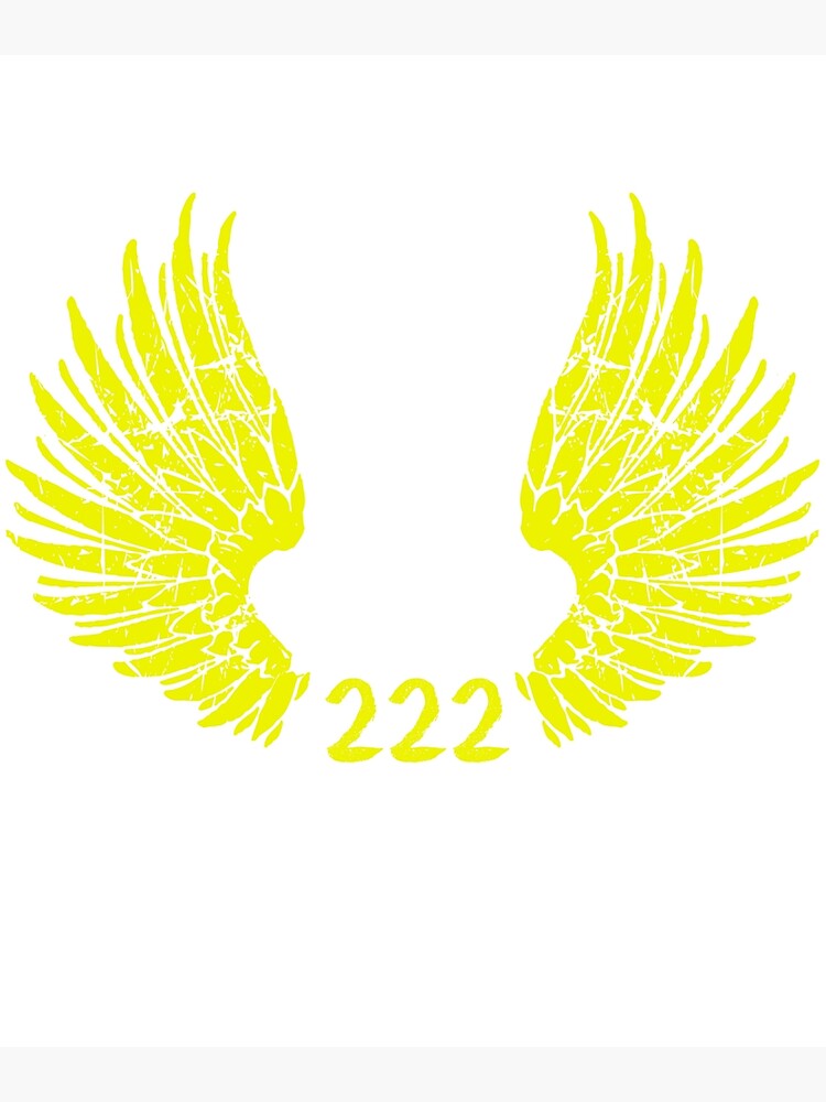 Discover 222 angel number yellow gift Premium Matte Vertical Poster