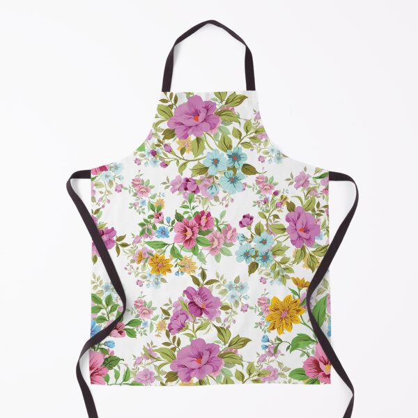 Item preview, Colorful Flower Pattern - White bg designed and sold by The Retrofits.