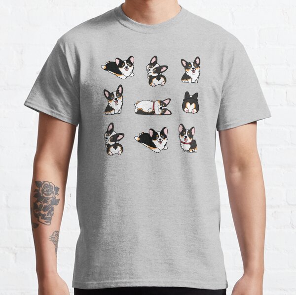 Kawaii Corgi Tri Color Classic T-Shirt