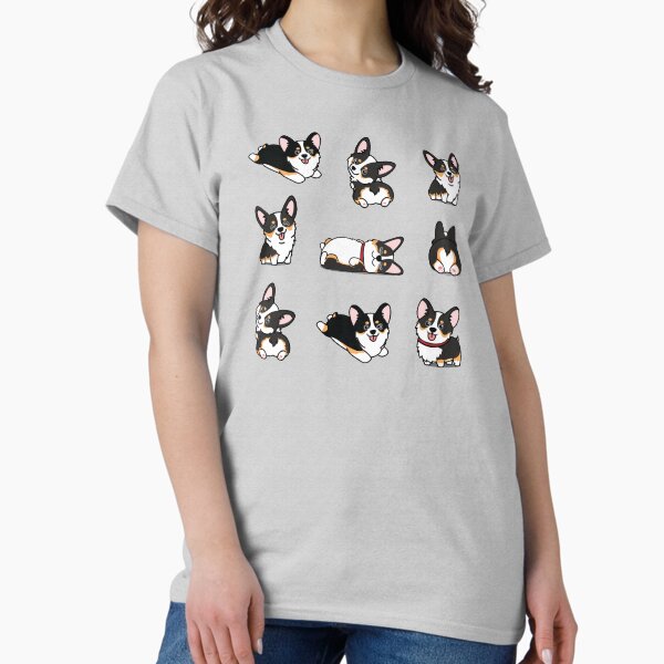 Vista previa del artículo con la obra «Kawaii Corgi tricolor», diseñado y vendido por ouchmypancreas.