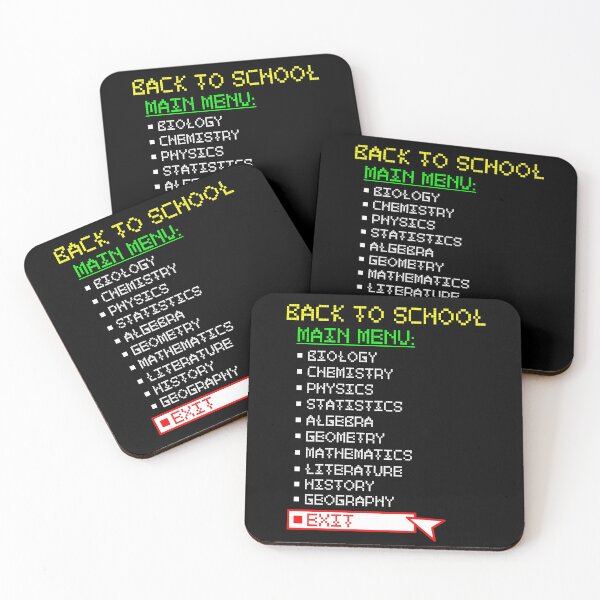 Item preview, Back To School Main Menu Exit Game School Humor designed and sold by ZNOVANNA.