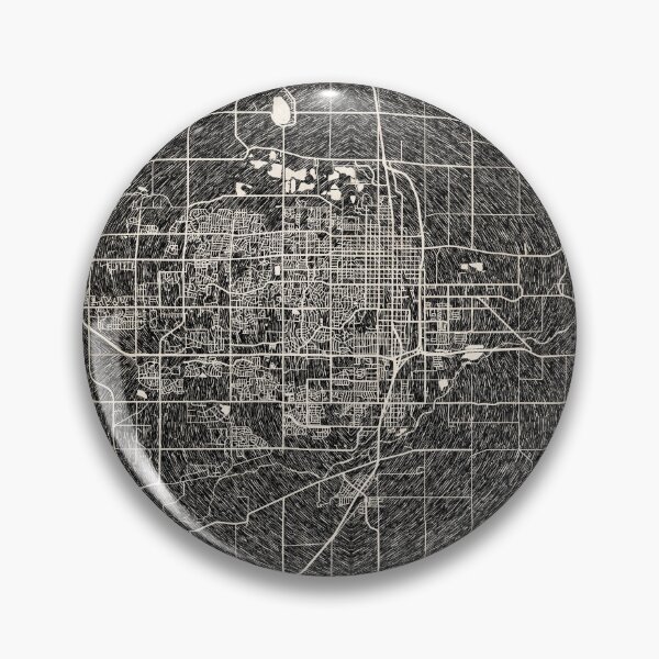 Item preview, Greeley map Colorado Ink lines 2 designed and sold by InkMaps.