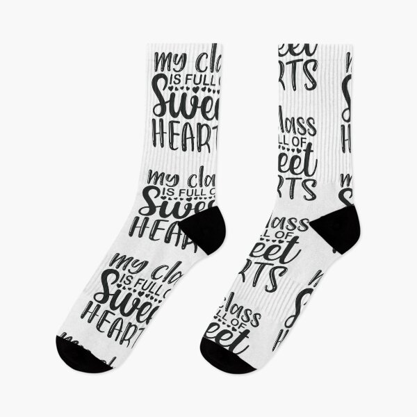 Item preview, My class is full of sweet hearts - inspirational teacher quote/gift (black) designed and sold by PickaSticka.
