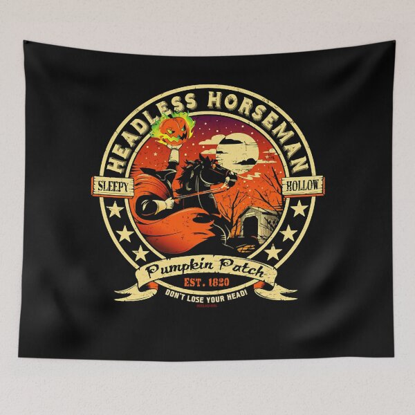 Item preview, The headless horseman halloween vintage logo designed and sold by RoggeIsmael.
