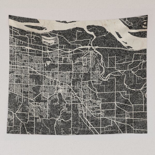 Item preview, Gresham map Oregon ink lines designed and sold by InkMaps.