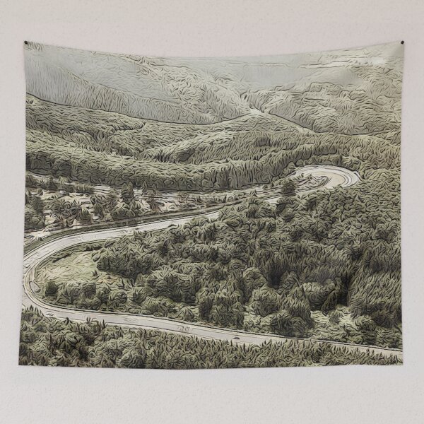 Item preview, Nordschleife from Above Art Print – Nürburgring Aerial View Poster designed and sold by Road To Track.