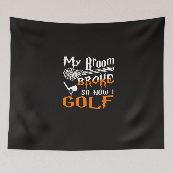 Item preview, My Broom Broke So Now I Golf Halloween T Shirt designed and sold by JooHoPark.