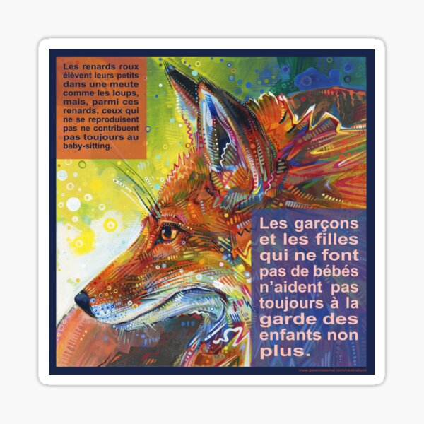 Rusé (Le Renard Roux) Sticker