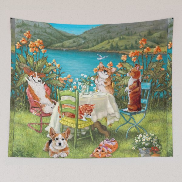 Item preview, Corgi Family & Party designed and sold by Clitus.