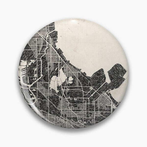 Item preview, Hammond map Indiana ink lines designed and sold by InkMaps.