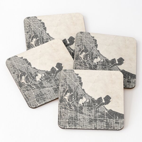 Item preview, Hammond map Indiana ink lines 2 designed and sold by InkMaps.