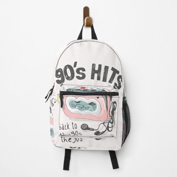 Item preview, 90s Hits Slogan with Colorful Vintage Cassette Player Illustration designed and sold by Peekonet.