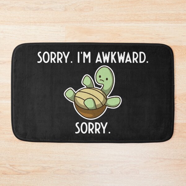 Item preview, Sorry, I'm Awkward, Sorry Awkward Turtle Kawaii designed and sold by MeowsAndMakes.
