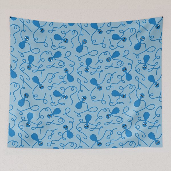 Item preview, Alien Spaghetti // Blue designed and sold by The Wellington Boot.