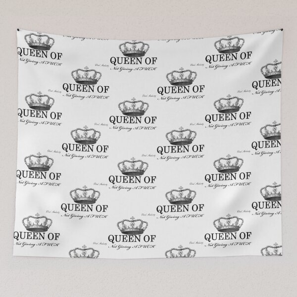 Item preview, QUEEN OF NOT GIVING A FUCK designed and sold by VividAudacity.