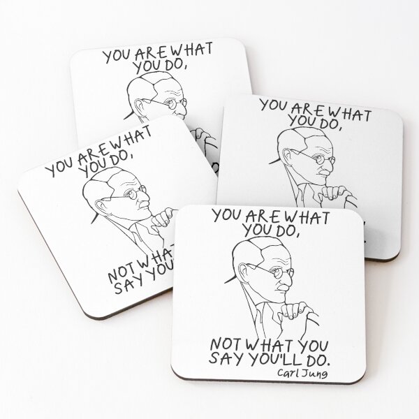 Item preview, Carl Jung Quote - You Are What You Do - Jungian Psychology Teacher (2) designed and sold by isstgeschichte.