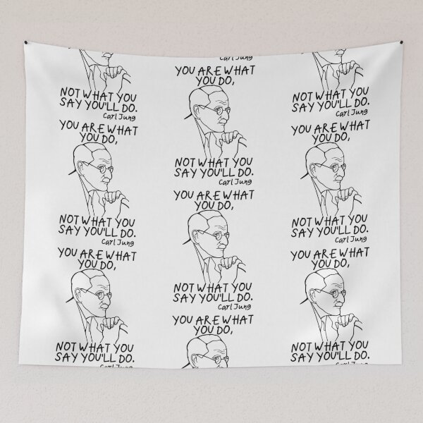 Item preview, Carl Jung Quote - You Are What You Do - Jungian Psychology Teacher (2) designed and sold by isstgeschichte.