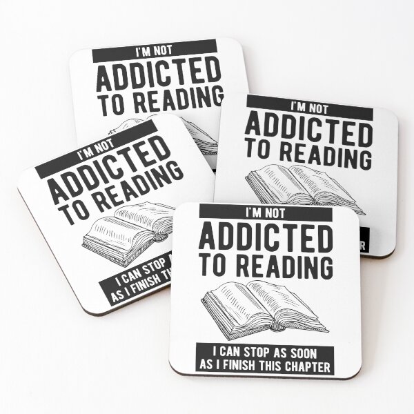 Item preview, I'm not Addicted to Reading designed and sold by MeowsAndMakes.