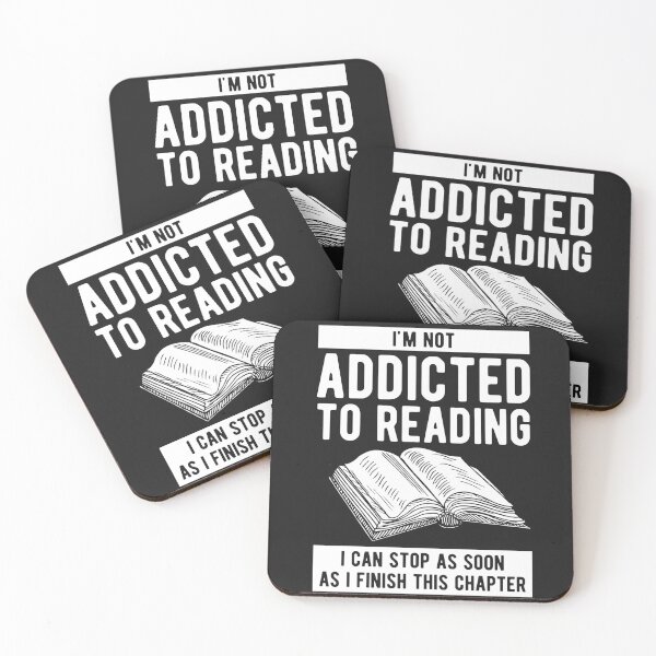 Item preview, I'm not Addicted to Reading designed and sold by MeowsAndMakes.