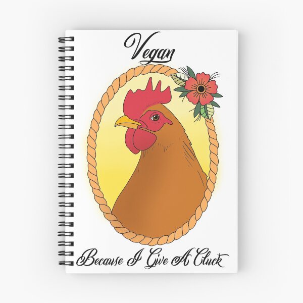 Item preview, Vegan Because I Give A Cluck designed and sold by PrintsThatRock.